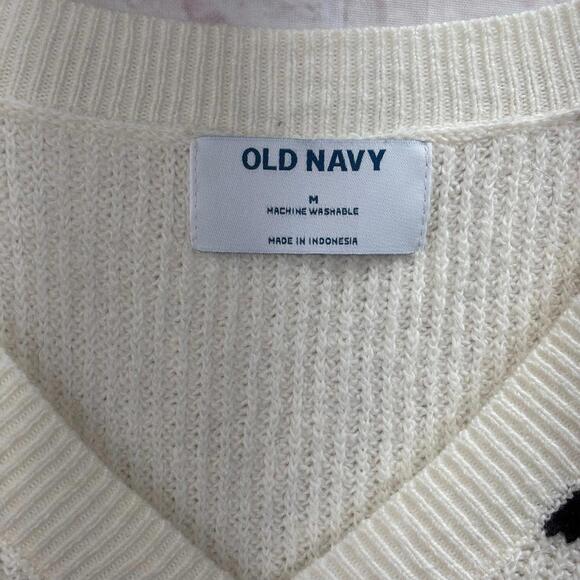 Old Navy Women's Striped V-Neck Sweater Size Medium NWOT - Picture 3 of 4